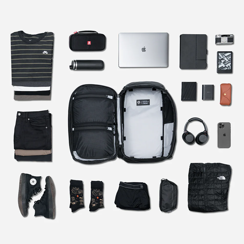 TRANSIT Travel Backpack 35L in Black - Image 4
